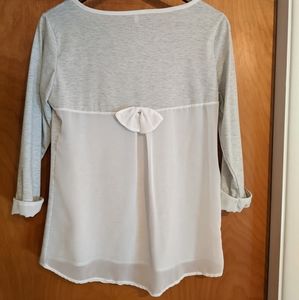 Sheer Tie Back Shirt